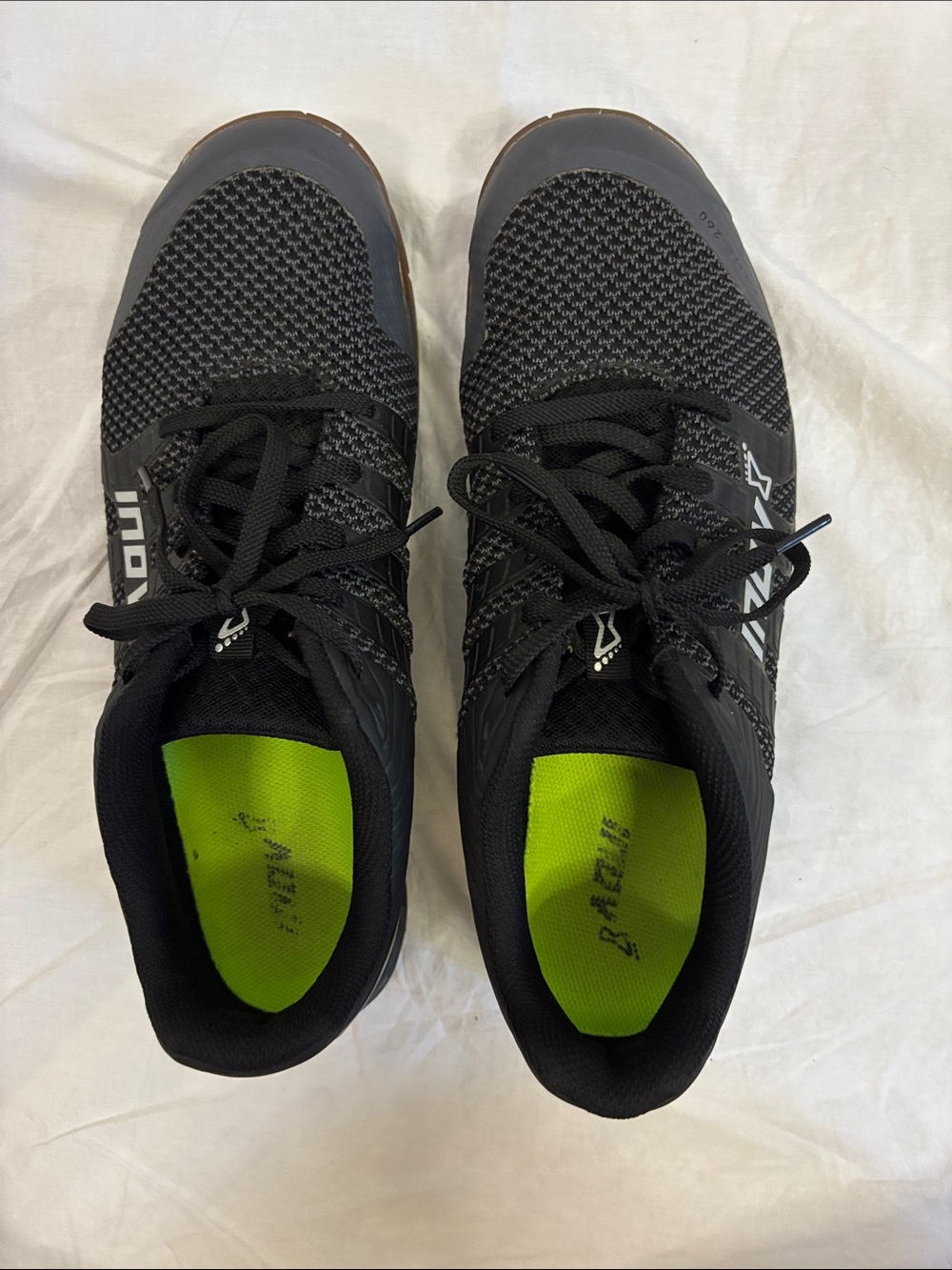 Inov-8 Black  Trainers with Brown Outsoles
